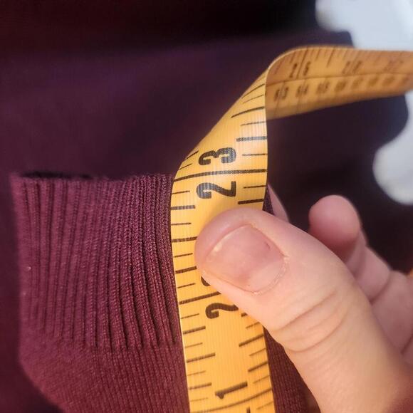 Adrianna Papell Women's Rich Purple Mock neck Sweater - Size Small - Picture 9 of 9